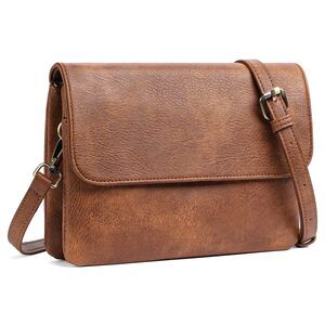 7577 Small Crossbody Bags Vegan Leather Cell Phone Purse Wallet Shoulder